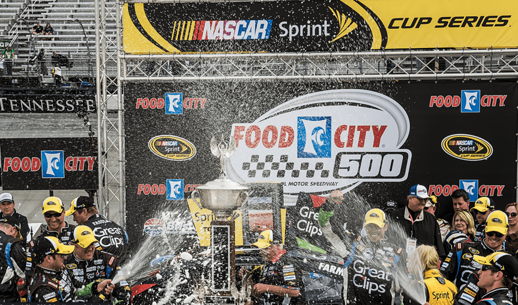 celebration at nascar race
