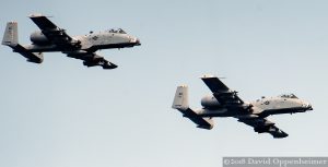 Fairchild Republic A-10 Thunderbolt II Flying at Seattle Seafair 2017