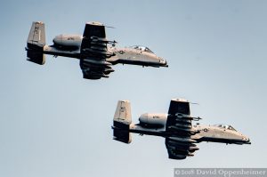 Fairchild Republic A-10 Thunderbolt II Flying at Seattle Seafair 2017