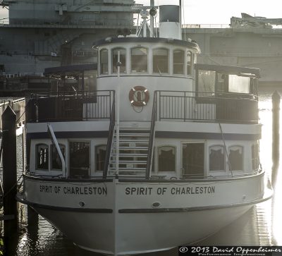 Spirit of Charleston of SpiritLine Cruises at Patriots Point Naval & Maritime Museum