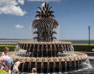 Pineapple Fountain at Waterfront Park in Charleston