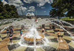 Fountain at Waterfront Park in Charleston