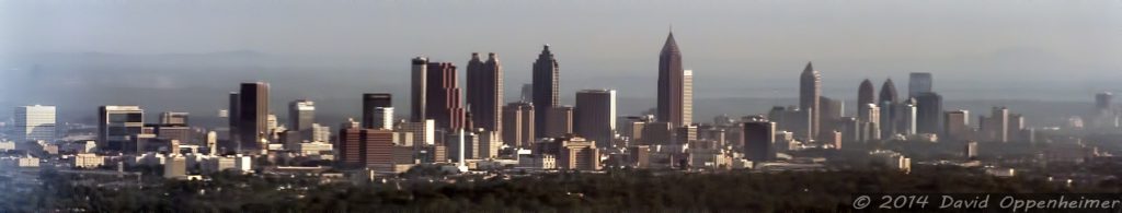 atlanta georgia cityscape aerial wide photo
