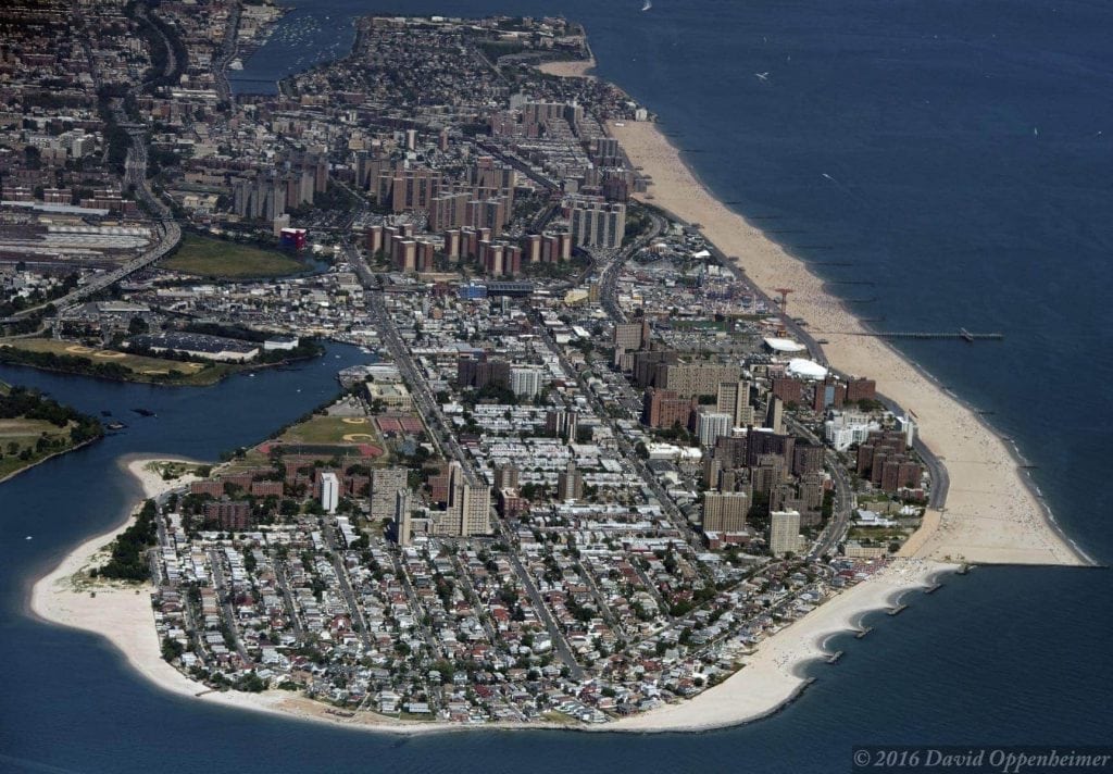 brighton beach aerial photo