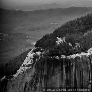 aerial photo of left side of table rock