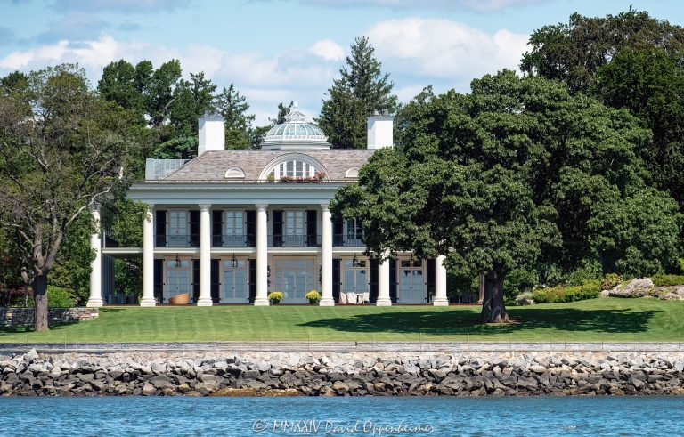 Copper Beech Farm, Paul Tudor Jones, Paul Tudor Jones’s house, Paul Tudor Jones II, Paul Jones, Paul Jones’s house, 92 Harbor Drive, 92 Harbor Dr, Georgian-style, Georgian mansion, Georgian-style mansion, Robert A.M. Stern, palladian windows, palatial, ornate, columns, Tudor, Tudor Investments, Tudor Investment Corporation, investing, investments, stock market, hedge fund, Robin Hood Foundation, Tudor Group, Belle Haven, Belle Haven Club, waterfront estate, waterfront, Greenwich, Belle Haven real estate, Belle Haven estate, lawn, dock, Field Point, Field Point Park, 06830, billionaire, billionaire’s house, billionaire’s, chateau, Greenwich, Greenwich real estate, Fairfield County, Fairfield County real estate, Connecticut, luxury,grounds, landscaping, Long Island Sound, estate, real estate, house, mansion, architecture, property, design, waterfront, shoreline, coast, United States, horizontal, color, grotto, courtyard, 1-13439195601,