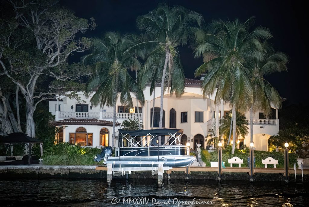 1100 SE 4th St luxury waterfront estate in the Sagamore Cove neighborhood of Las Olas in Fort Lauderdale, Florida - © 2024 David Oppenheimer - Performance Impressions photography archives - https://performanceimpressions.com 1100 SE 4th St, Sagamore Cove, Fort Lauderdale, Florida, estate, facade, waterfront, mansion, luxury real estate, real estate, Fort Lauderdale real estate, dock, dockage, home, house, stunning, Intracoastal, Intracoastal Waterway, gated community, community, private community, waterfront estate, private, prestigious, balcony, balconies, windows, Spanish style, 33301, South Florida, Broward County, neighborhood, security, Las Olas, contemporary, modern, exclusive, property, peninsula, luxury estate, smart home, resort-style, outdoor living, New River, East Fort Lauderdale, architecture, sunset, palm trees, tropical, grounds, yard, Adam Clampitt, David Oppenheimer, color, horizontal, United States, VAu 1-530-124, 1-13553735171,