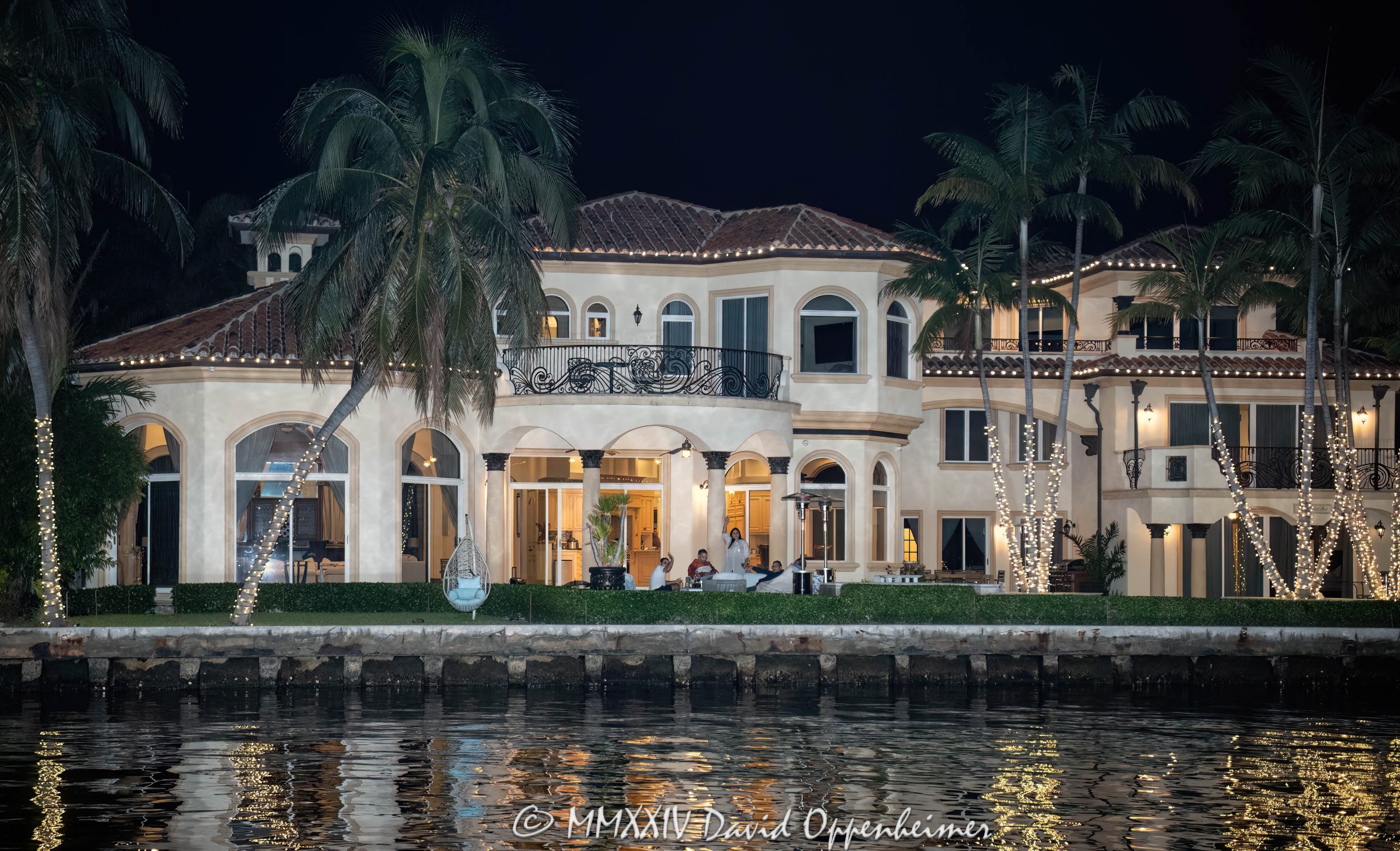828 Solar Isle Dr luxury waterfront estate in the Riviera Isles neighborhood in Fort Lauderdale, Florida - © 2024 David Oppenheimer - Performance Impressions photography archives - https://performanceimpressions.com 828 Solar Isle Dr, Riviera Isles, Fort Lauderdale, Florida, estate, facade, waterfront, mansion, luxury real estate, real estate, Fort Lauderdale real estate, dock, dockage, home, house, stunning, Intracoastal, Intracoastal Waterway, gated community, community, private community, waterfront estate, private, prestigious, balcony, balconies, windows, Spanish style, 33301, South Florida, Broward County, neighborhood, security, Las Olas, contemporary, modern, exclusive, property, peninsula, luxury estate, smart home, resort-style, outdoor living, New River, East Fort Lauderdale, architecture, sunset, palm trees, tropical, grounds, yard, Bruce Paddock, George Zoley, Richard Yuengling, David Oppenheimer, color, horizontal, United States, VAu 1-530-124, 1-13553735171,