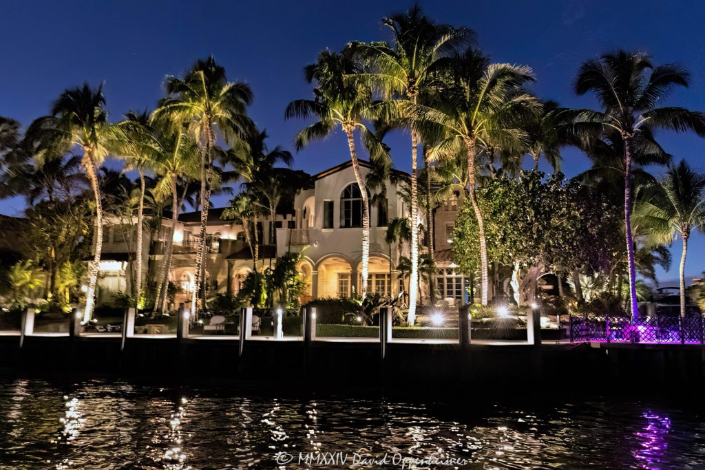 Barry Jay Minoff’s house at 1831 SE 9th St in the Sunrise Point neighborhood in Fort Lauderdale, Florida - © 2024 David Oppenheimer - Performance Impressions photography archives - https://performanceimpressions.com 1831 SE 9th St, Sunrise Point, Barry Minoff, Barry J. Minoff, Barry Jay Minoff, Barry J. Minoff Trust, Sunrise Point, 0212220013, Bruce Paddock, Barry Minoff’s house, neighborhood, Fort Lauderdale, Florida, estate, facade, waterfront, mansion, luxury real estate, real estate, Fort Lauderdale real estate, dock, dockage, home, house, stunning, Intracoastal, Intracoastal Waterway, gated community, community, private community, waterfront estate, private, prestigious, balcony, balconies, windows, Spanish style, 33316, South Florida, Broward County, security, contemporary, modern, exclusive, property, peninsula, luxury estate, smart home, resort-style, outdoor living, New River, East Fort Lauderdale, architecture, sunset, palm trees, tropical, grounds, yard, night, lights, lighting, lit up, David Oppenheimer, color, horizontal, United States, VAu 1-530-124, 1-13553735171,
