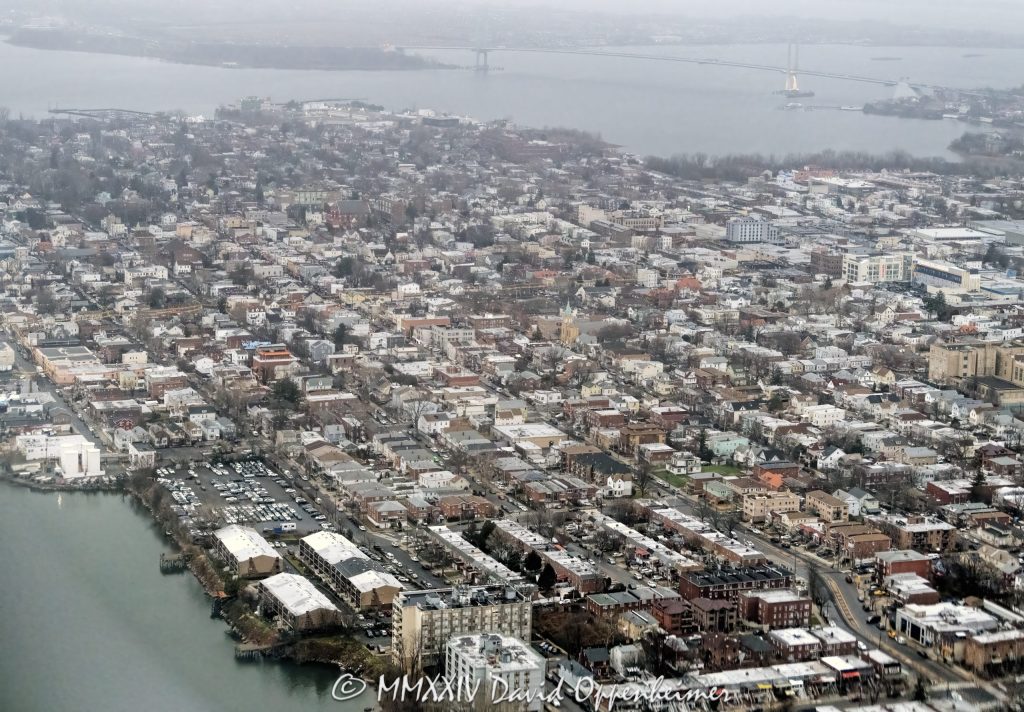 College Point and Flushing Bay in Queens, New York aerial view - © 2024 David Oppenheimer - Performance Impressions aerial photography archives - https://performanceimpressions.com College Point, College Point aerial, College Point real estate, Queens, New York, New York City, NYC, Whitestone Bridge, bridge, Flushing Bay, Flushing, bay, waterfront, harbor, sound, Long Island Sound, Arrow Yacht Club, marina, Flushing Point, Flushing houses, buildings, cityscape, landscape, foggy, fog, architecture, Powell Cove, skyline, Ferry Point Park, 11356, Whitestone, East River, College Point Reef, aerial, aerial view, aerial photography, aerial photographer, David Oppenheimer, color, horizontal, United States, 1-13985601741,