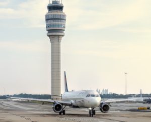 Delta Air Lines Jet and the Air Traffic Control Tower at Hartsfield-Jackson Atlanta International Airport Air traffic control tower at Hartsfield-Jackson Atlanta International Airport in Atlanta, Georgia - © 2024 David Oppenheimer - Performance Impressions aviation photography archives - https://performanceimpressions.com air traffic control, ATC, ATC tower, control tower, tower, ATL, Delta, Delta Air Lines, DAL, plane, Hartsfield-Jackson Atlanta International Airport, Hartsfield-Jackson, KATL, airspace, aviation, aircraft, guidance, air traffic, transportation, airport, airport traffic, Atlanta Tower, radar, ground control, GMC, approach control, approach, terminal, route, control, collision avoidance, weather, runway, navigation, safety, airlines, Ramp 6, IFR, Atlanta, Georgia, tallest, tall, Clayton County, David Oppenheimer, color, horizontal, United States, 1-13726821381