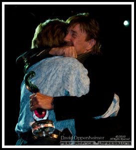 Chuck Norris & Aaron Norris at Actionfest Film Festival Awards Ceremony w. Lifetime Achievement Award on April 18, 2010 at The Orange Peel in Ashveille, North Carolina.