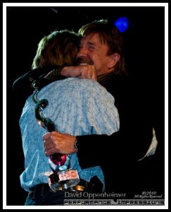 Chuck Norris & Aaron Norris at Actionfest Film Festival Awards Ceremony w. Lifetime Achievement Award on April 18, 2010 at The Orange Peel in Ashveille, North Carolina