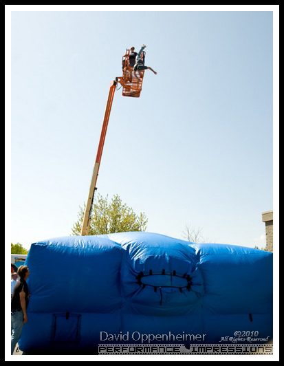 Rocketman Jet Pack flight by Howard Kinnie Gibson at Actionfest Film Festival Stunt Show at Carolina Cinemas