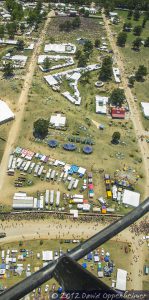 Bonnaroo Music Festival Aerial View