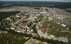 Bonnaroo Music Festival Aerial View