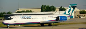 AirTran Airways Commuter Jet Boeing 717 at Asheville Regional Airport - AVL - North Carolina