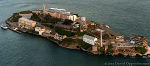 Alcatraz Island Federal Penitentiary Aerial