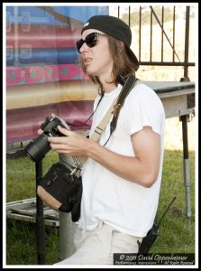 Photographer Dylan Carney at All Good Festival