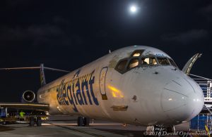 Allegiant Air Jet at Charlotte County Airport in Punta Gorda