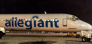 Allegiant Air Jet at Charlotte County Airport in Punta Gorda
