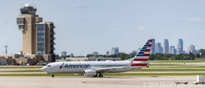 American Airlines Jet at Minneapolis–Saint Paul International Airport