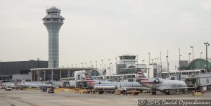 American Airlines Jet at O'Hare International Airport