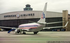 American Airlines Jet Plane at LaGuardia Airport