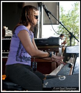 Amy Bowles with the Sam Kininger Band at Gathering of the Vibes