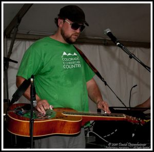 Anders Beck with Greensky Bluegrass at Bonnaroo Music Festival