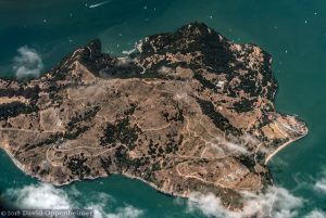 Angel Island Aerial in San Francisco, California 