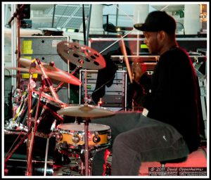 Ranzy Moore on Drums with The Lee Boys at Asheville Earth Day 2011