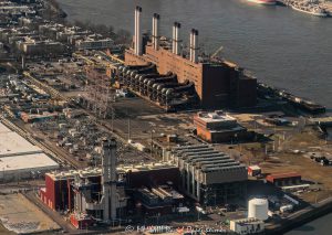Astoria Gas Turbines at Astoria Generating Station owned by Beacon Wind Aerial View