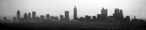 Atlanta City Skyline Cityscape Silhouette