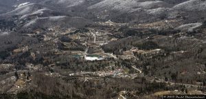 Mayland Community College Campus and Town of Newland, North Carolina Aerial Photo