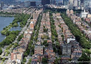 Back Bay Boston Real Estate Aerial