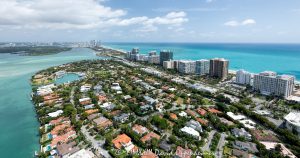 Bal Harbour Florida Aerial View