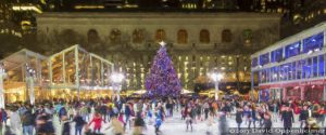 Ice Skating at The Rink at Winter Village in Bryant Park in NYC