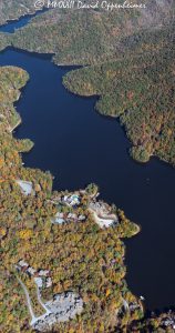Bear Lake Reserve on Bear Creek Lake in Jackson County NC Aerial View