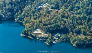 Bear Lake Reserve on Bear Creek Lake in Jackson County NC Aerial View