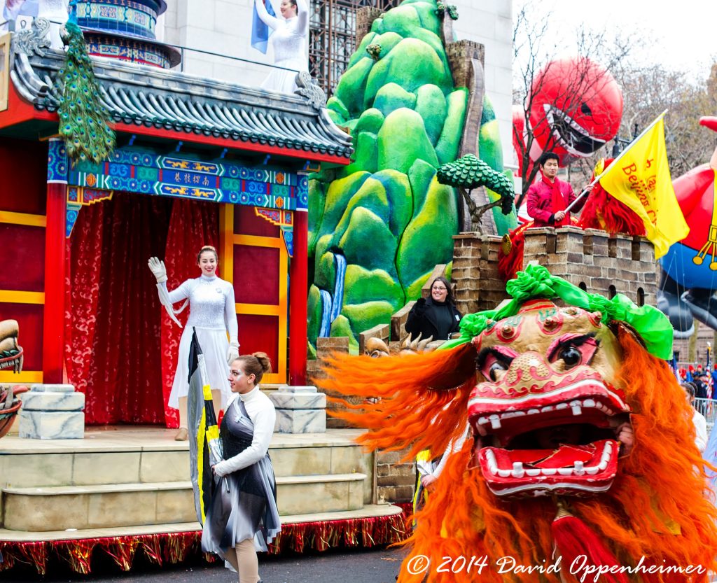 Beauty of Beijing Float by Sino-American Friendship Association at Macy’s Thanksgiving Day Parade