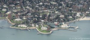 Belle Haven in Greenwich Connecticut Aerial