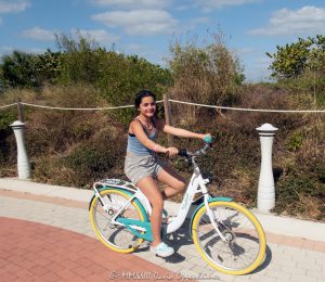 Bicycle Ride on Miami Beach Boardwalk