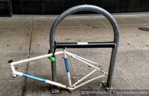Bicycle Stripped to the Frame by Thief
