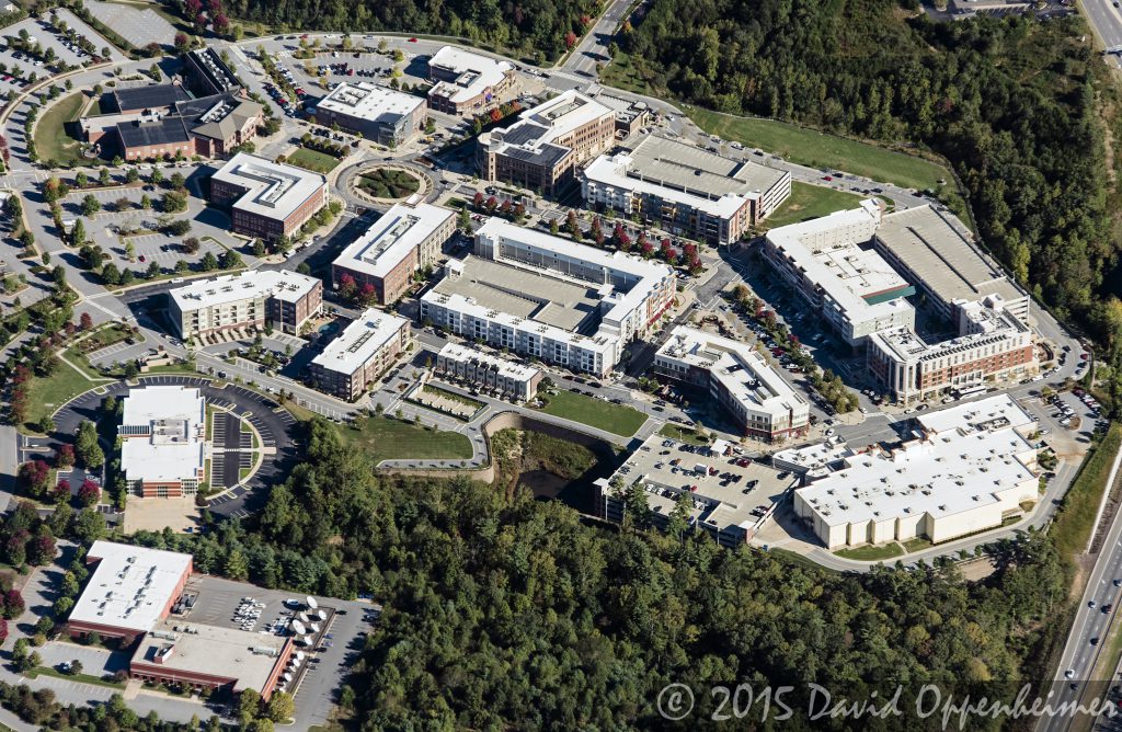 Biltmore Park Town Square Real Estate Aerial Photo