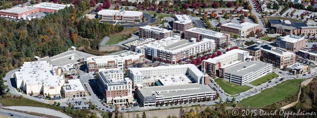 Biltmore Park Town Square Real Estate Aerial Photo