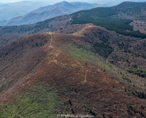 Black Balsam Knob on the Blue Ridge Parkway Aerial View