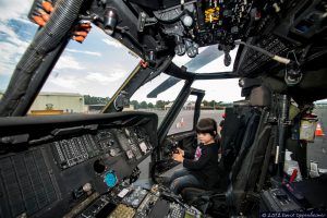 Cockpit of Sikorsky UH-60 Black Hawk Helicopter