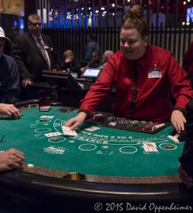 Blackjack Table at Harrah's Cherokee Casino Resort and Hotel