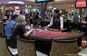 The Palazzo at The Venetian Casino Blackjack Table in Las Vegas, Nevada